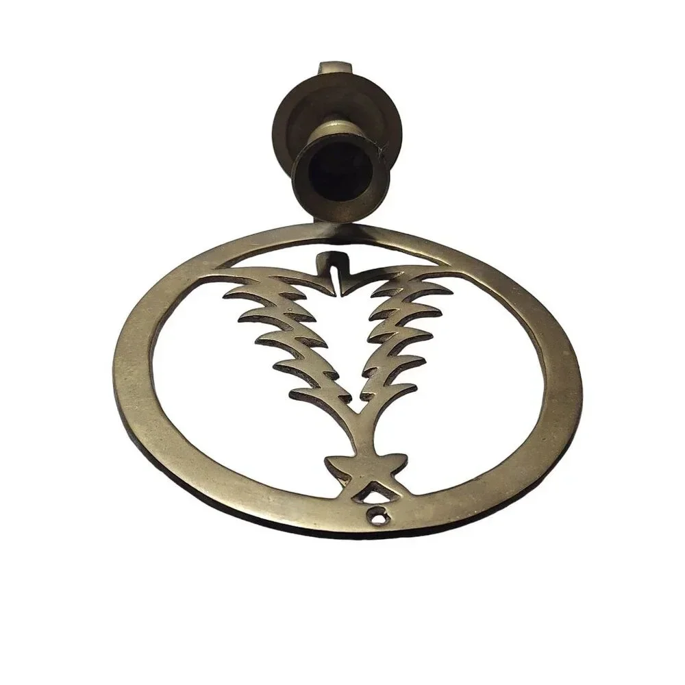 Hosley International Solid‎ Brass Christmas Tree Wall Sconce Candle Holder India